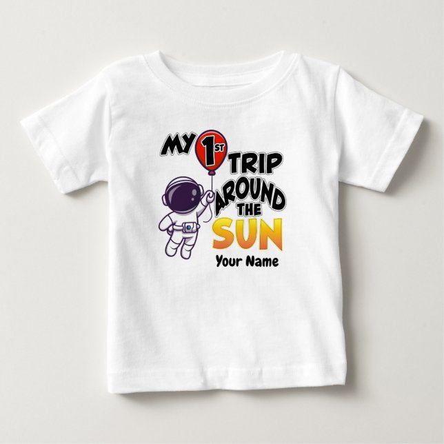 Camiseta De Bebé Mi Primer Viaje Alrededor Del Sol (Anverso)