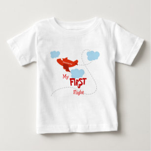 Camiseta De Bebé Mi primer vuelo