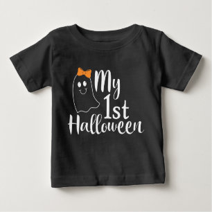 Camiseta De Bebé Mi primera chica bandida de Halloween Fantasma