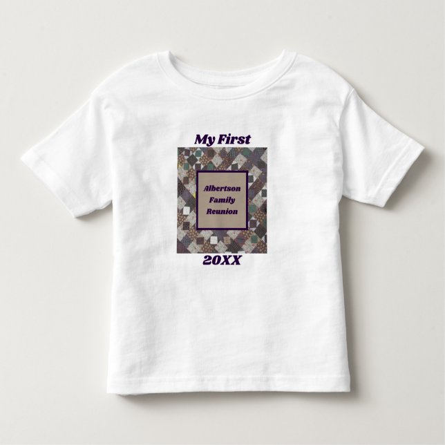 Camiseta De Bebé Mi primera familia de congresistas de la Reunión Q (Anverso)