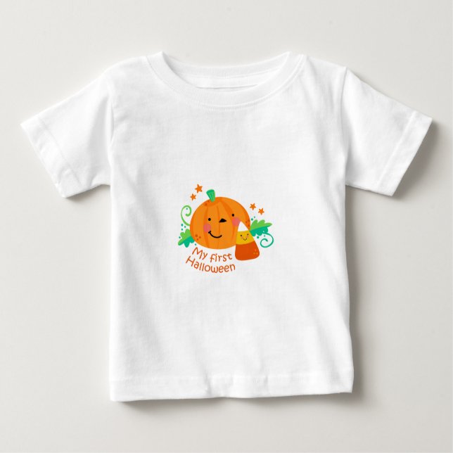 CAMISETA DE BEBÉ MI PRIMERA HALLOWEEN (Anverso)