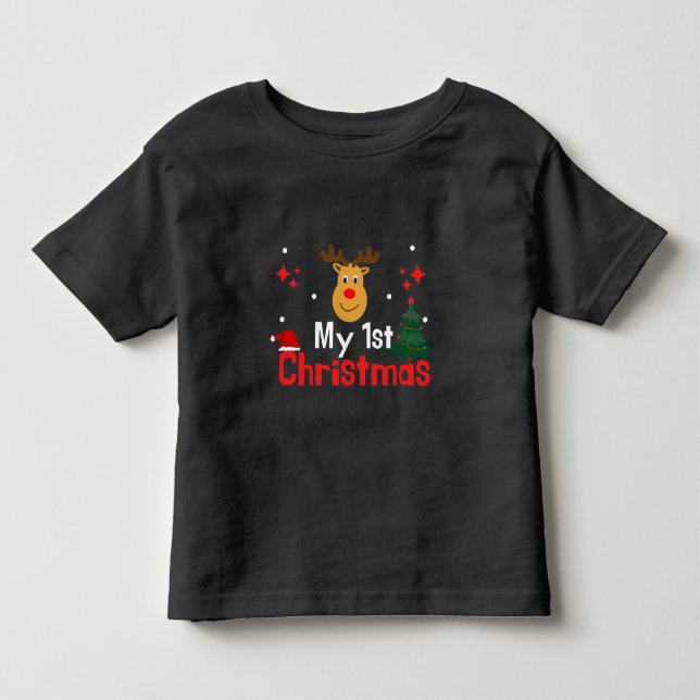 Camiseta De Bebé Mi primera Navidad (Anverso)
