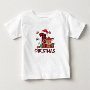 Camiseta De Bebé Mi primera Navidad
