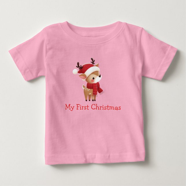 Camiseta De Bebé Mi primera Navidad (Anverso)