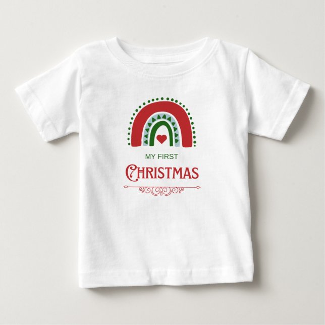 Camiseta De Bebé Mi primera Navidad (Anverso)