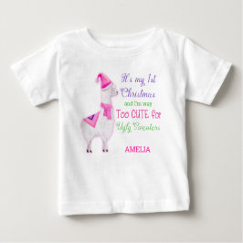 Camiseta De Bebé Mi primera Navidad demasiado agradable para el Chi