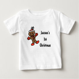 Camiseta De Bebé Mi primera Navidad Gingerbread Baby T shirt