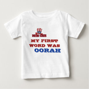 CAMISETA DE BEBÉ MI PRIMERA PALABRA ERA, OORAH