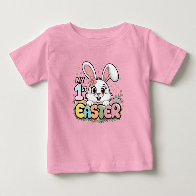 Camiseta De Bebé MI Primera Pascua (Anverso)