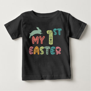 Camiseta De Bebé Mi primera Pascua   El primer conejito de Pascua