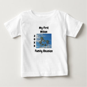 Camiseta De Bebé Mi primera reunión familiar Recuerdo de la playa d