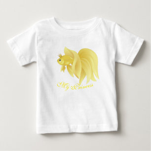Camiseta De Bebé Mi Princesa Pez Dorado
