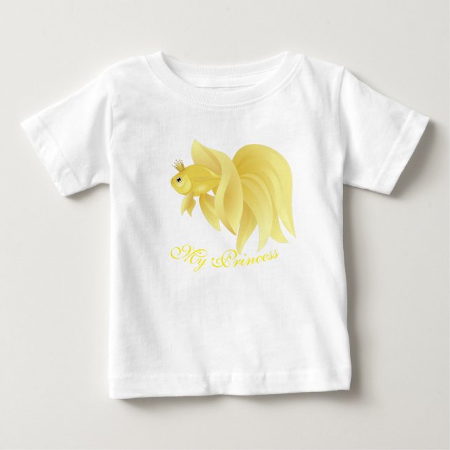 Camiseta De Bebé Mi Princesa Pez Dorado (Anverso)