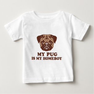 Camiseta De Bebé Mi Pug es mi Homeboy