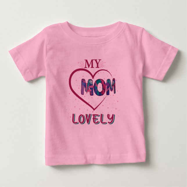 Camiseta De Bebé Mi querida mamá (Anverso)