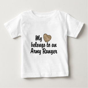 Camiseta De Bebé Mi Ranger del Ejército del Corazón