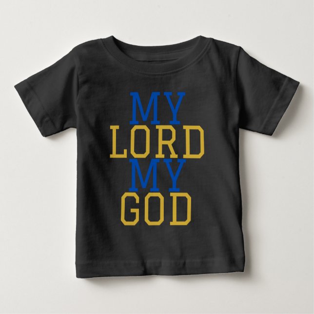 Camiseta De Bebé Mi Señor Mi Dios Bíblico (Anverso)