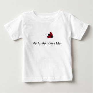 Camiseta De Bebé Mi tía Loves Me Baby T-Shirt