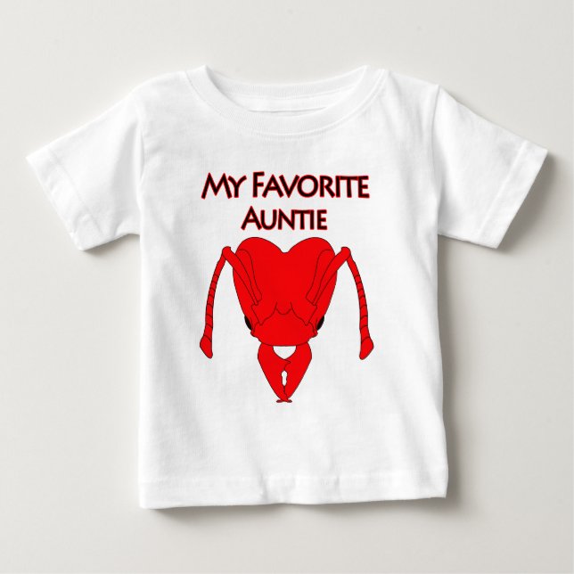 Camiseta De Bebé Mi tía preferida (Anverso)