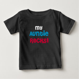 Camiseta De Bebé Mi tía Rocks