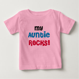 Camiseta De Bebé Mi tía Rocks