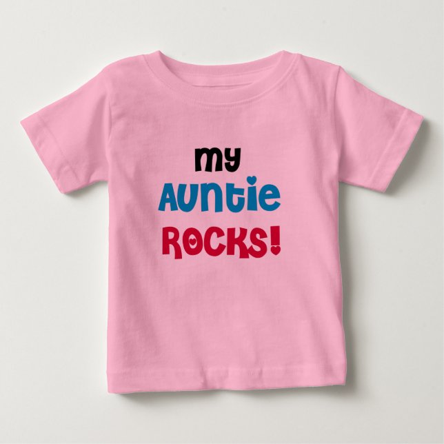 Camiseta De Bebé Mi tía Rocks (Anverso)