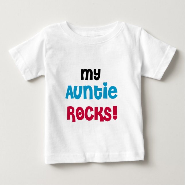Camiseta De Bebé Mi tía Rocks (Anverso)