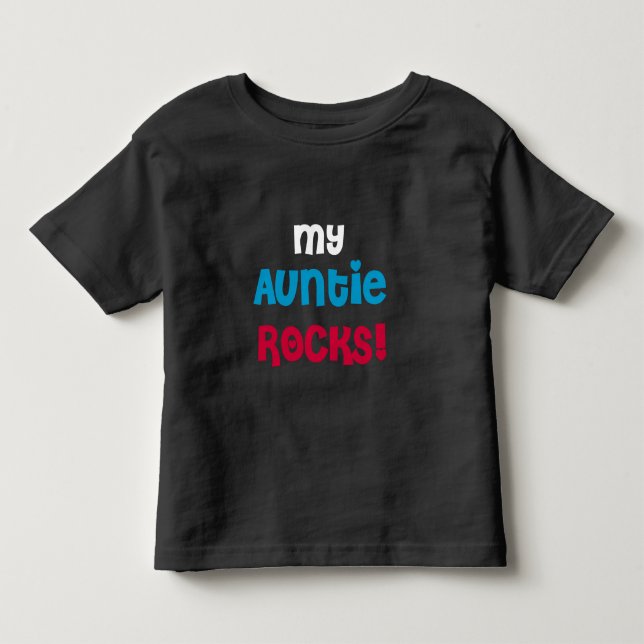 Camiseta De Bebé Mi tía Rocks (Anverso)