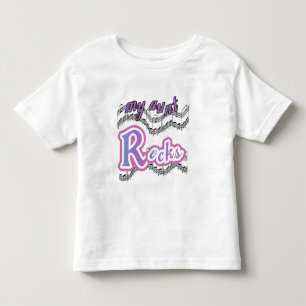Camiseta De Bebé Mi tía Rocks Tshirts y regalos