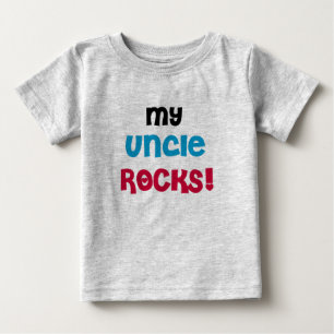 Camiseta De Bebé Mi tío Rocks