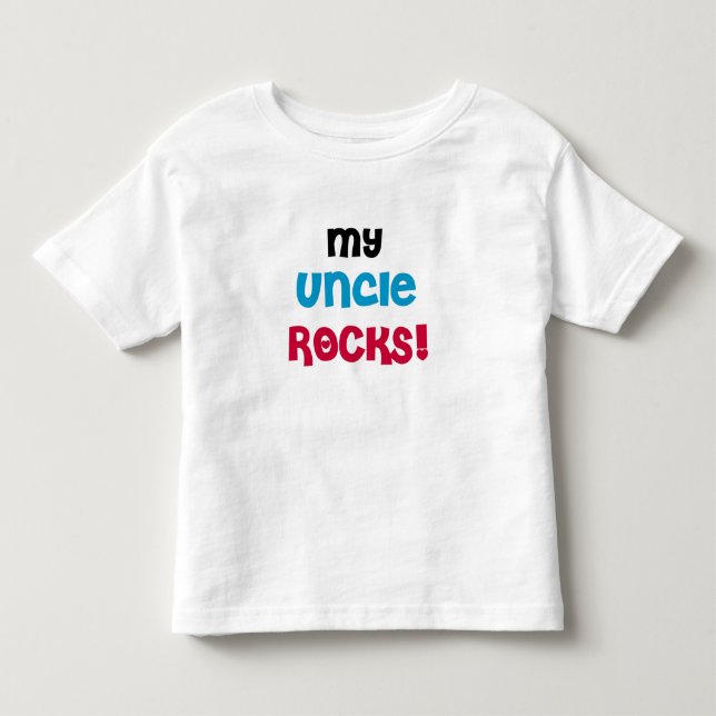 Camiseta De Bebé Mi tío Rocks (Anverso)