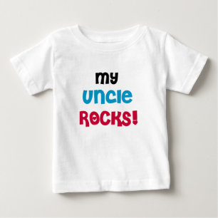Camiseta De Bebé Mi tío Rocks