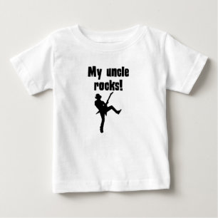 Camiseta De Bebé Mi tío Rocks