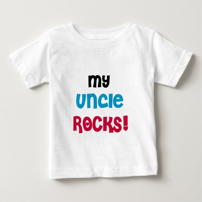 Camiseta De Bebé Mi tío Rocks (Anverso)
