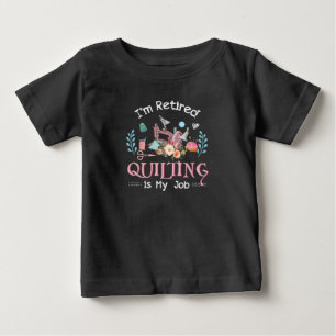 Camiseta De Bebé Mi Trabajo Es El De Acoso Retirado.