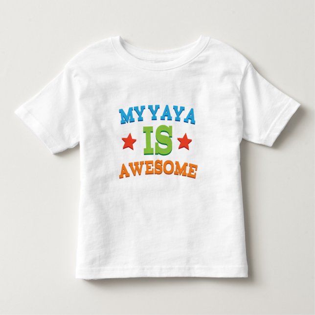 Camiseta De Bebé Mi Yaya es impresionante (Anverso)