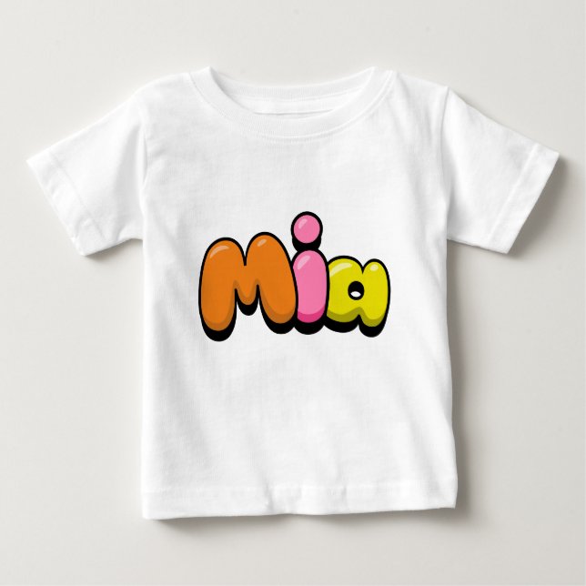 Camiseta De Bebé Mia (Anverso)