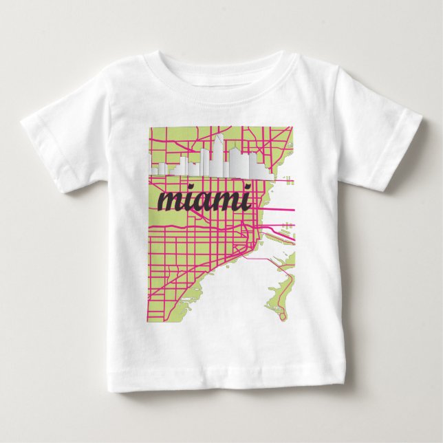 Camiseta De Bebé Miami (Anverso)