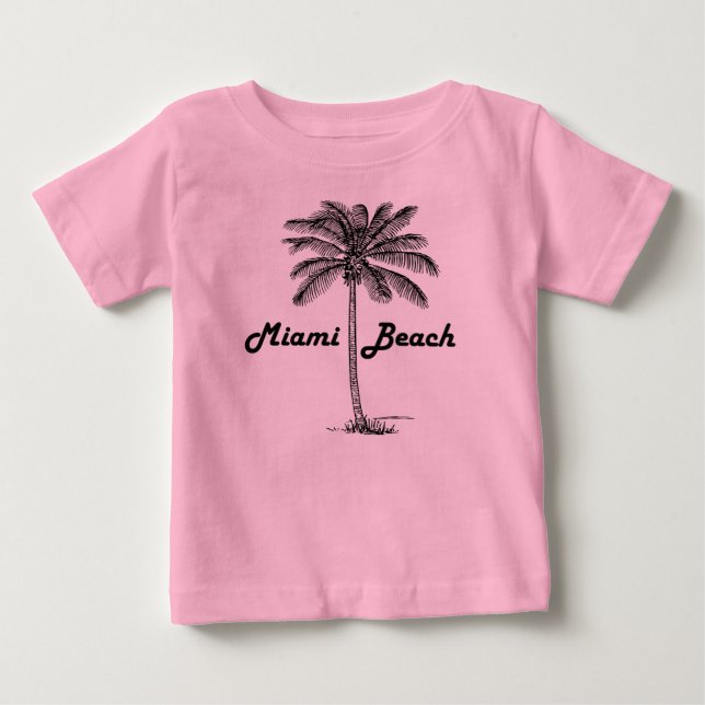 Camiseta De Bebé Miami Beach (Anverso)