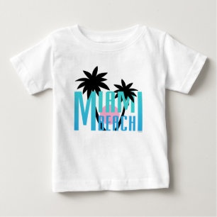 Camiseta De Bebé Miami-Beach-Florida-Tipografía