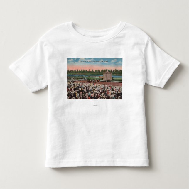 Camiseta De Bebé Miami, FL - vista del parque de Hialeah con el (Anverso)
