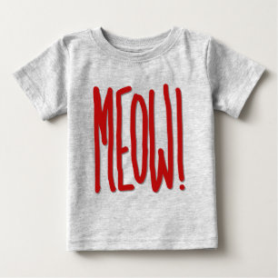Camiseta De Bebé ¡Miau!