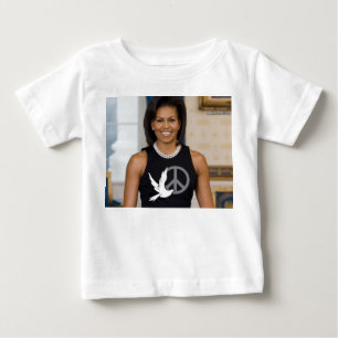 Camiseta De Bebé Michelle Obama Primera Dama de la Paz