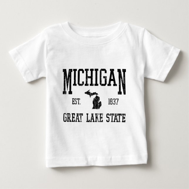Camiseta De Bebé Michigan (Anverso)
