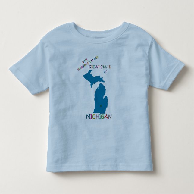 Camiseta De Bebé Michigan (Anverso)