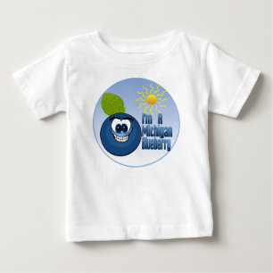 Camiseta De Bebé Michigan Blueberry