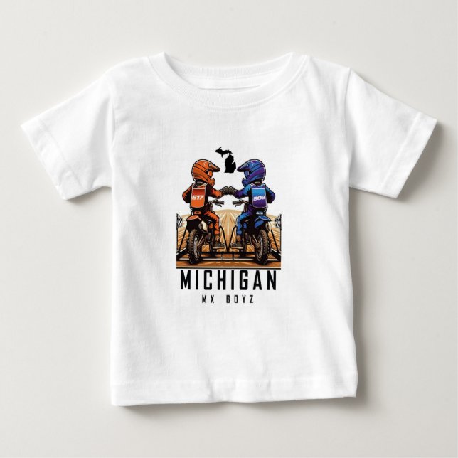 Camiseta De Bebé Michigan Mx Boyz Toddler T-Shirt (Anverso)