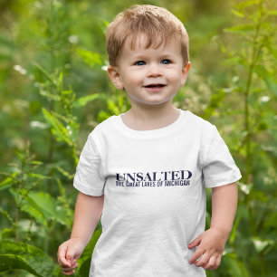 Camiseta De Bebé Michigan Niños Pequeños Sin Salar