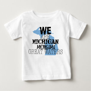 Camiseta De Bebé Michigan Tribal Michigama Great Waters Up North