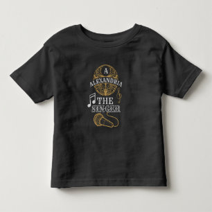 Camiseta De Bebé Micrófono de música divertida del cantante de mono